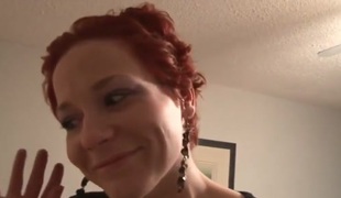 Messy Redhead Wife Gets a Painful Rimming