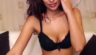 This Latin chick babe looks like a goddess and she can't live without masturbating on web camera