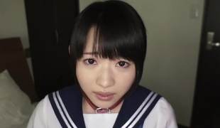Incredible Japanese slut Karen Haruki in Fabulous threesomes, college JAV movie